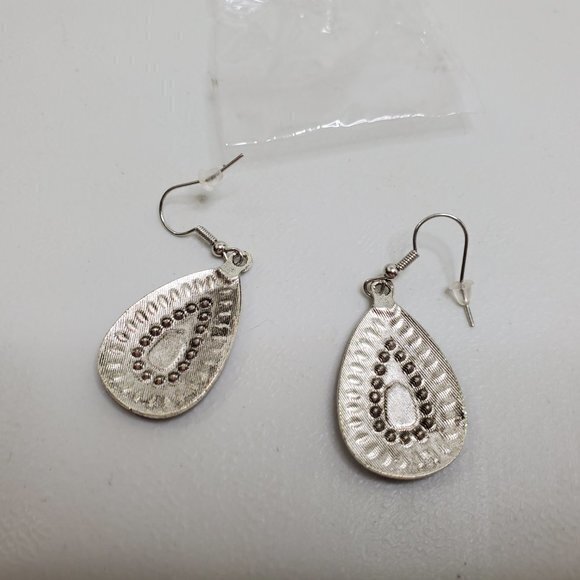 Rainbow‎ Earrings Teardrop Dangle Drop Rhinestone S - Picture 6 of 8